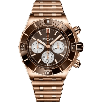 Super Chronomat B01 44 Red Gold / Brown / Rouleaux