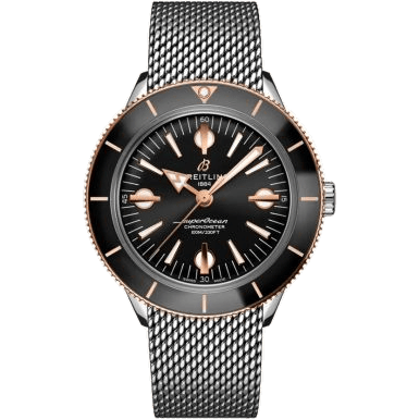 Superocean Heritage '57 Stainless Steel / Red Gold / Black / Mesh