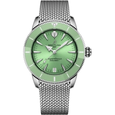 Superocean Heritage B31 Automatic 36 Stainless Steel / Green / Milanese