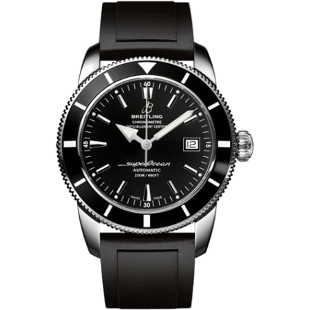 Superocean Heritage 42 Stainless Steel / Black / Volcano Black / Rubber