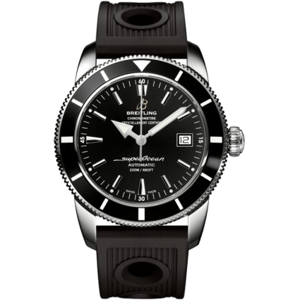 Superocean Heritage 42 Stainless Steel / Black / Volcano Black / Rubber