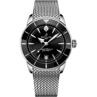 Superocean Heritage B31 Automatic 42 Stainless Steel / Black / Milanese