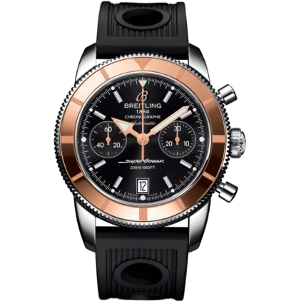 Superocean Heritage 44 Chronograph Stainless Steel / Red Gold / Black / Rubber
