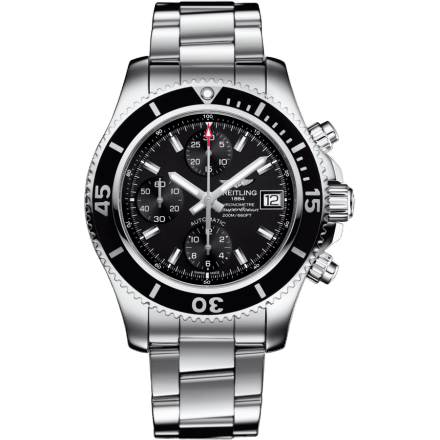 Superocean Chronograph 42 Stainless Steel / Black / Bracelet