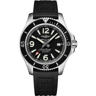 Superocean 42 Stainless Steel / Black / Rubber / Folding