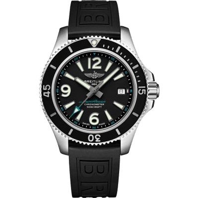 Superocean 42 Stainless Steel / Black - Premiers de Cordée