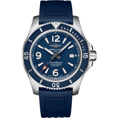 Superocean 44 Stainless Steel / Blue / Rubber / Folding