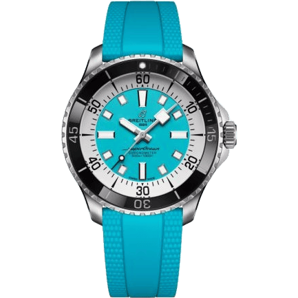 SuperOcean Automatic 44 Stainless Steel / Turquoise / Rubber