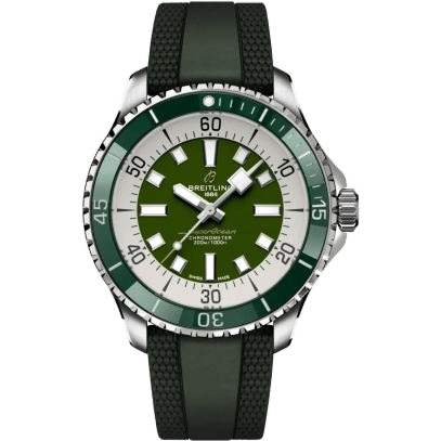 SuperOcean Automatic 44 Stainless Steel / Green / Rubber