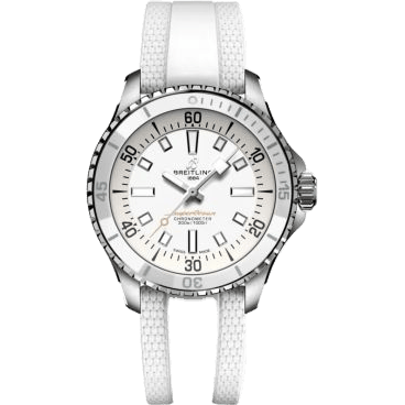 SuperOcean Automatic 36 Stainless Steel / White / Ruber