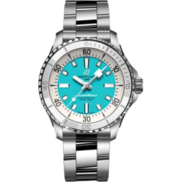 SuperOcean Automatic 36 Stainless Steel / Turquoise / Bracelet