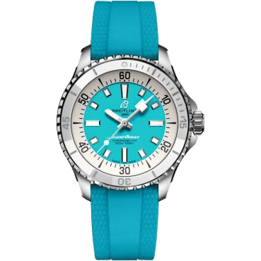 SuperOcean Automatic 36 Stainless Steel / Turquoise / Rubber