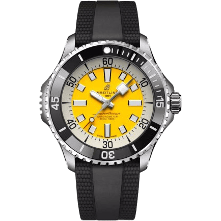 SuperOcean Automatic 46 Stainless Steel / Yellow / UK / Rubber