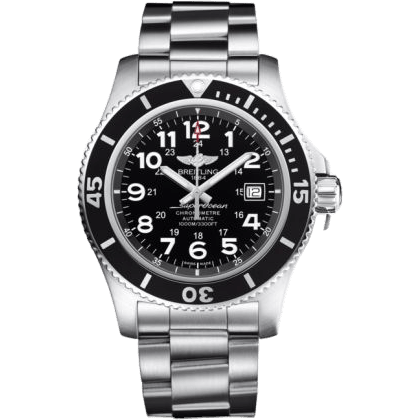 Superocean II 44 Stainless Steel / Black / Volcano Black / Bracelet