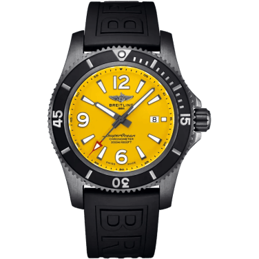 Superocean 46 Blacksteel / Yellow / Rubber / Folding