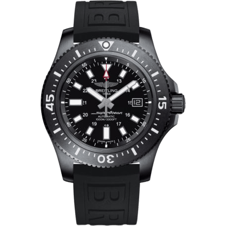Superocean 44 Special Blacksteel / Black / Rubber