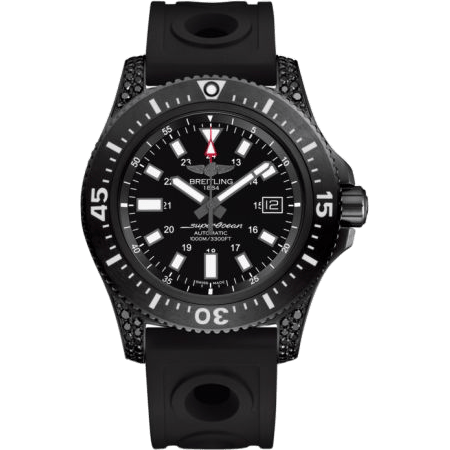 Superocean 44 Special Blacksteel / Diamondworks / Black / Rubber