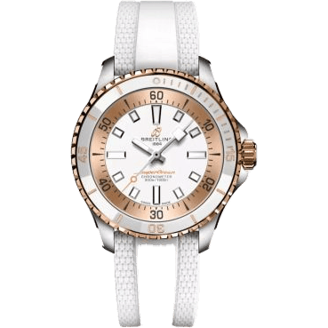 SuperOcean Automatic 36 Stainless Steel - Red Gold / White / USA