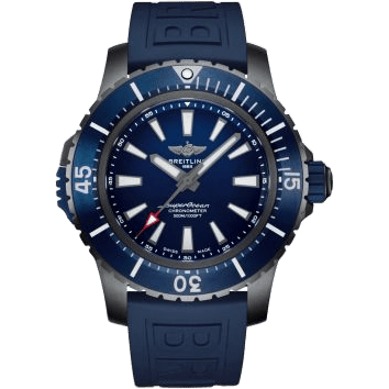 Superocean II 48 Titanium / Blue / Rubber / Pin