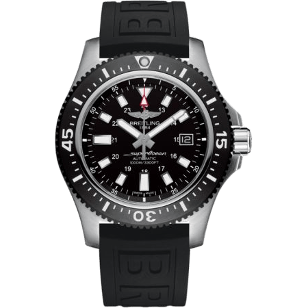 Superocean 44 Special Stainless Steel / Volcano Black / Rubber