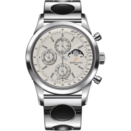 Transocean Chronograph 1461 Stainless Steel / Silver / Racer
