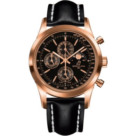 Transocean Chronograph 1461 Red Gold / Black / Calf