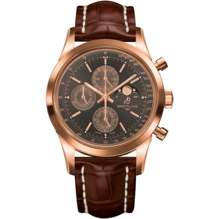 Transocean Chronograph 1461 Red Gold / Bronze / Croco / Boutique