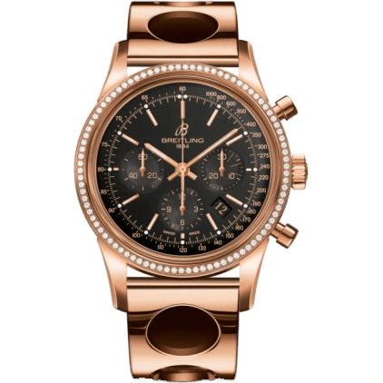 Transocean Chronograph Red Gold / Diamond / Black / Air Racer