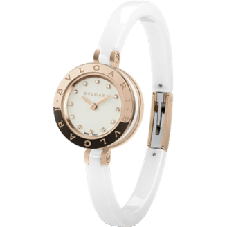 B.Zero1 Pink Gold Ceramic White