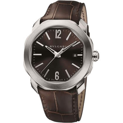 Octo Roma 41 Stainless Steel / Brown