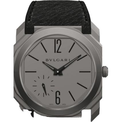 Octo Finissimo Automatic Titanium / Grey / Calf