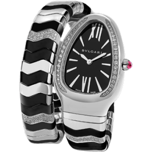 Serpenti Spiga Stainless Steel Black