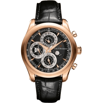 §Manero Chronoperpetual Rose Gold / Black