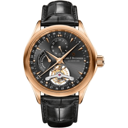 Manero Tourbillon Rose Gold / Black