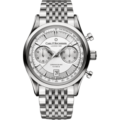 Manero Flyback Stainless Steel / Silver / Bracelet