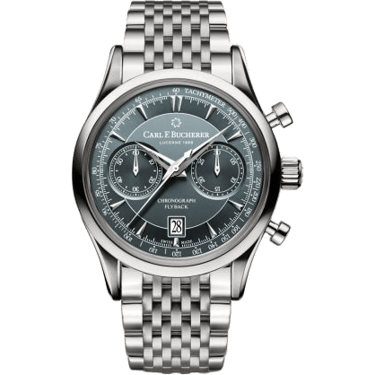 Manero Flyback Stainless Steel / Grey / Bracelet