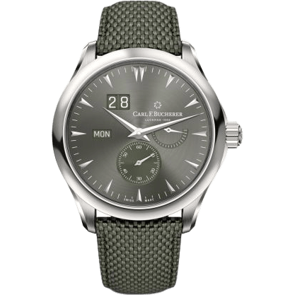Manero Peripheral BigDate Stainless Steel / Grey