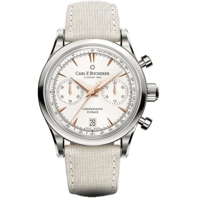 Manero Flyback 40 Stainless Steel / White