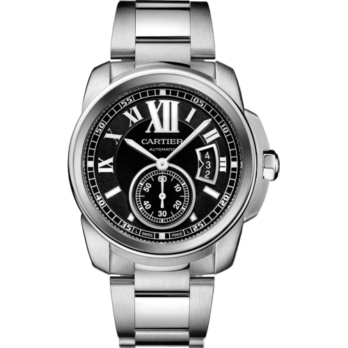 Calibre de Cartier 42 Stainless Steel / Black / Bracelet