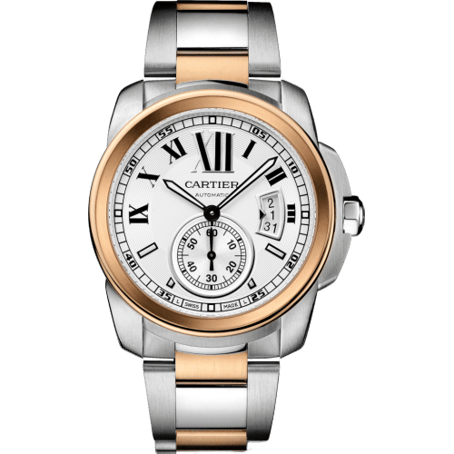 Calibre de Cartier 42 Stainless Steel / Pink Gold / Silver / Bracelet