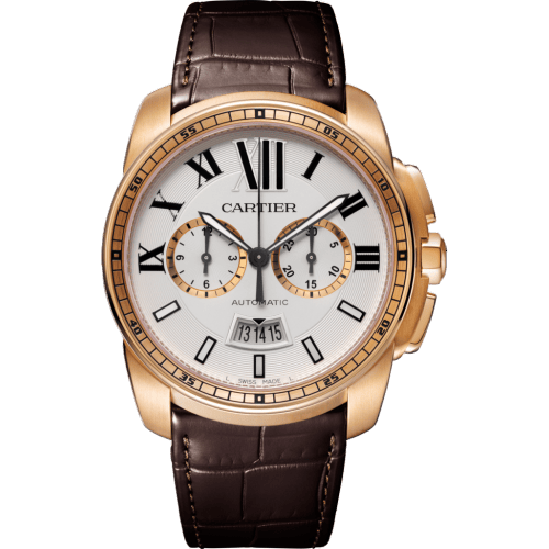 Calibre de Cartier Chronograph Stainless Pink Gold / Silver