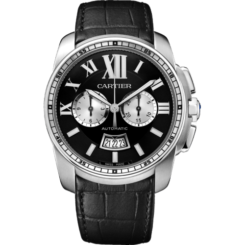 Calibre de Cartier Chronograph Stainless Steel / Black