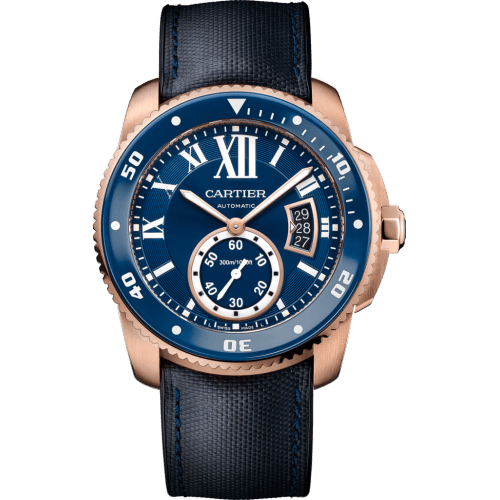 Calibre de Cartier Diver Pink Gold / Blue