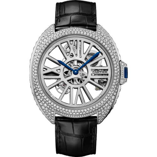 Clé de Cartier 41 Skeleton Automatic Palladium / Diamond