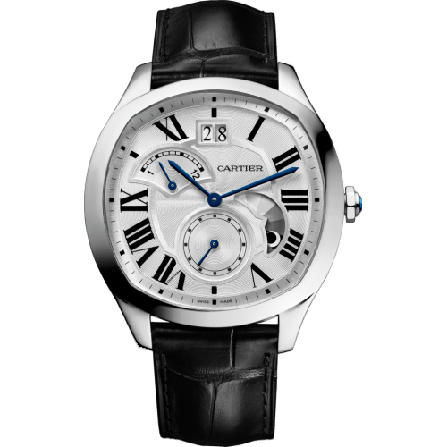 Drive de Cartier Second Time Zone Day / Night Stainless Steel / Silver