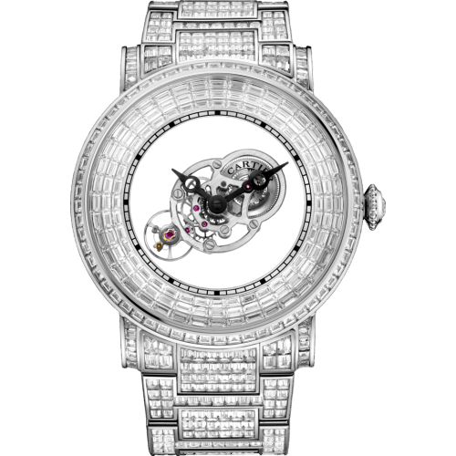 Rotonde de Cartier Astromystérieux Platinum / Baguette / Bracelet