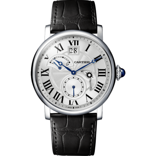 Rotonde de Cartier Second Time Zone Day / Night Stainless Steel / Silver