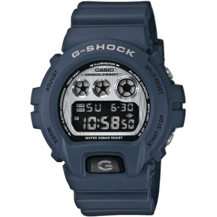 DW-6900HM-2 Navy Blue Brushed Steel