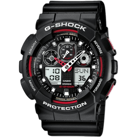 GA-100-1A4 Black Red
