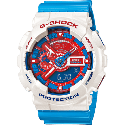 GA-110AC-7A Red, White and Blue